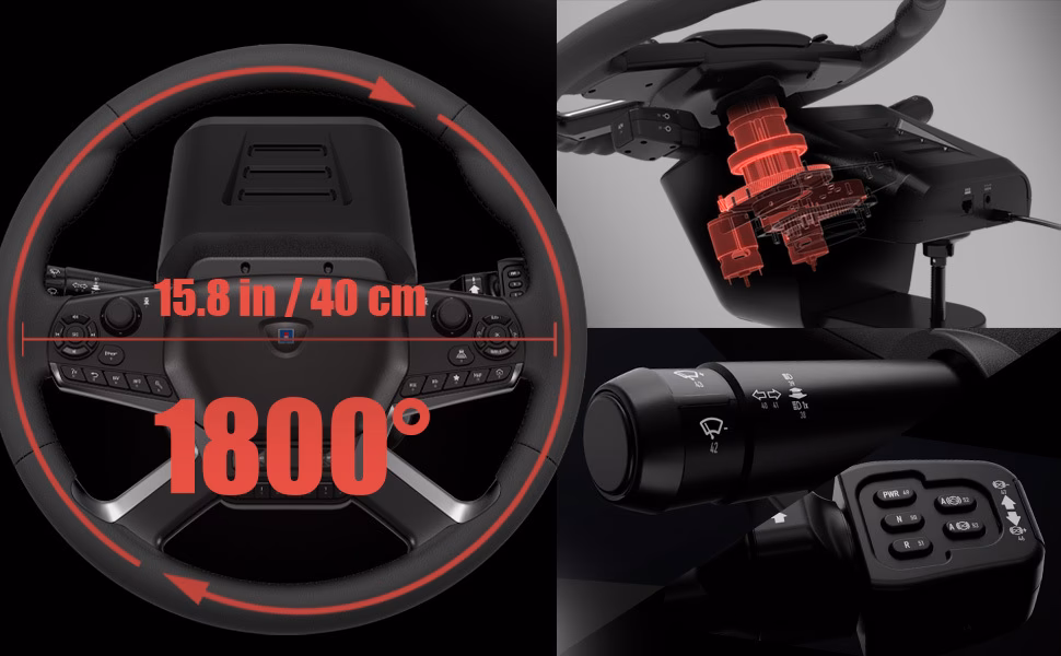 ¿Qué ofrece el Force Feedback Truck Control System para PC de Hori?