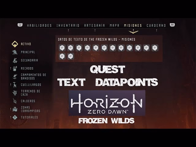 ¿Cuáles son las nuevas misiones de la expansión The Frozen Wilds para Horizon Zero Dawn?