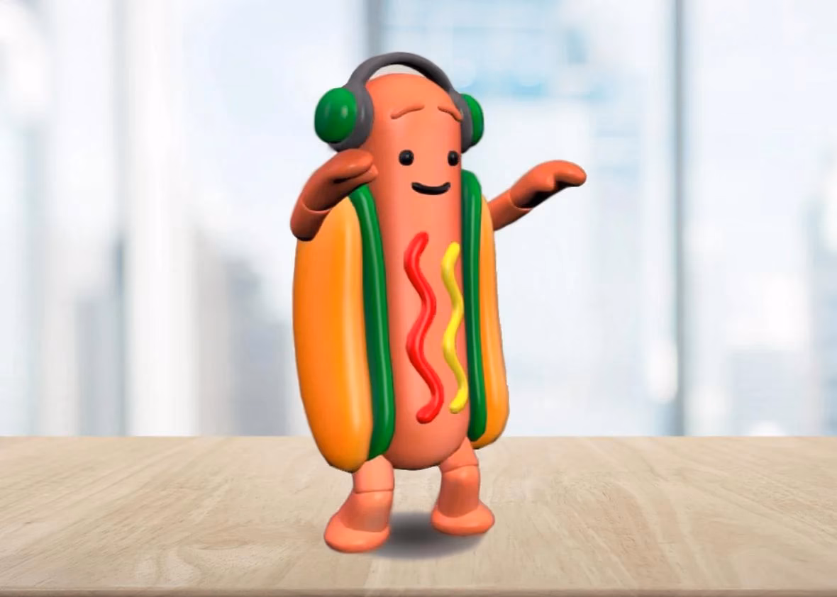 What is dancing hot dog Snapchat filter?
