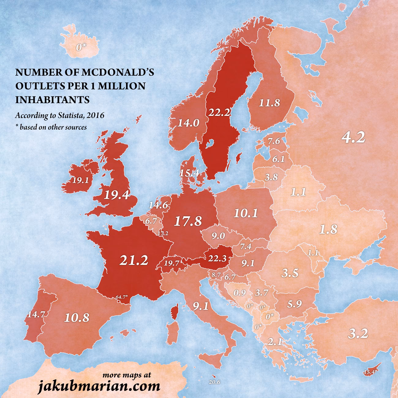 Which country has the most McDonald's in the world?