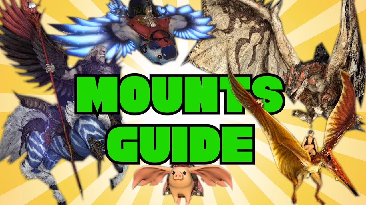 How many Mounts are there in Final Fantasy XIV free trial?