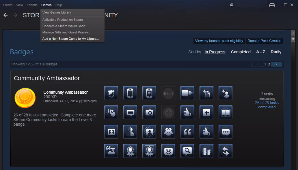 How do I add a non-Steam game to my Steam library?