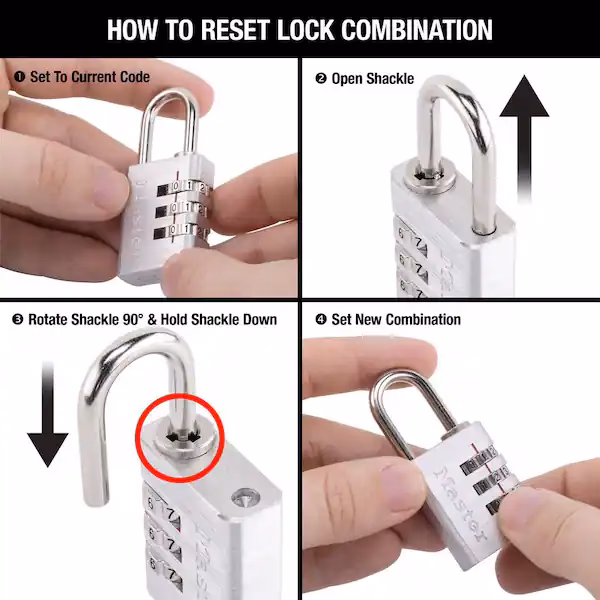 How do I change a lock combination?