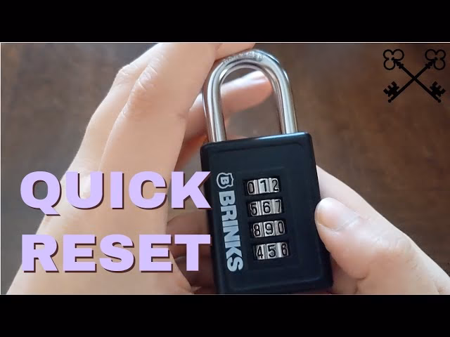 How do I change a lock combination?
