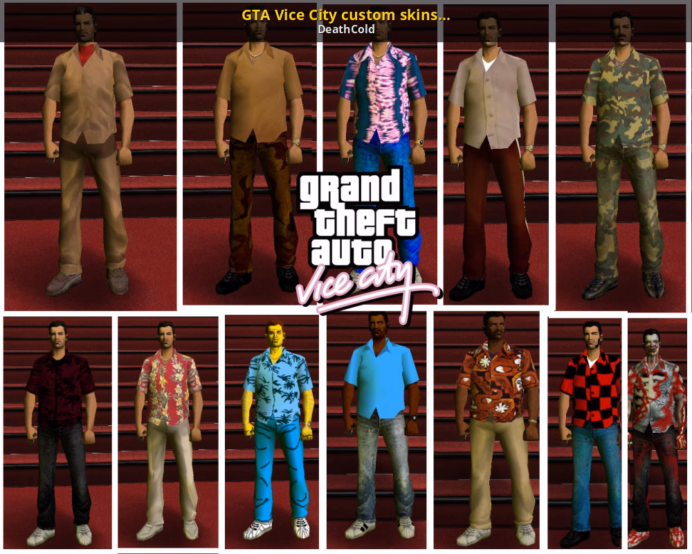 How do you change a player skin in GTA Vice City?