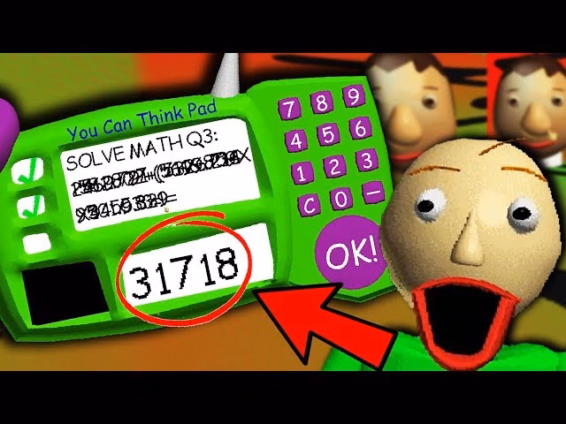 How to beat Baldi basics classic remastered?