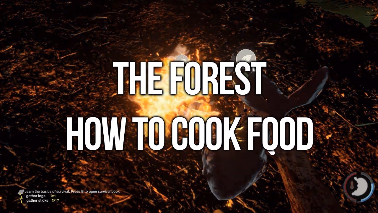 How do you cook animal meat in a fire?