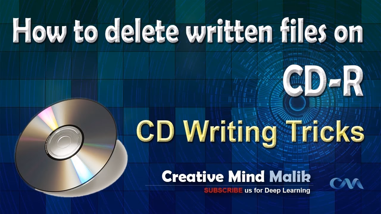 How do I erase a CD?