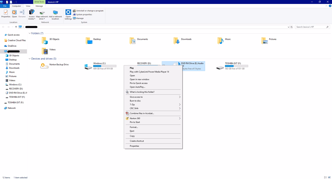 How do I delete a file from a CD?