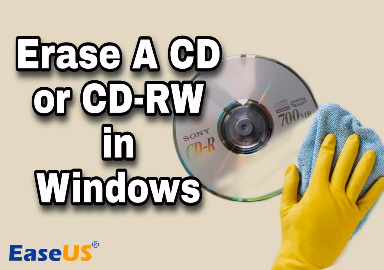 How to delete a CD in Windows 10?