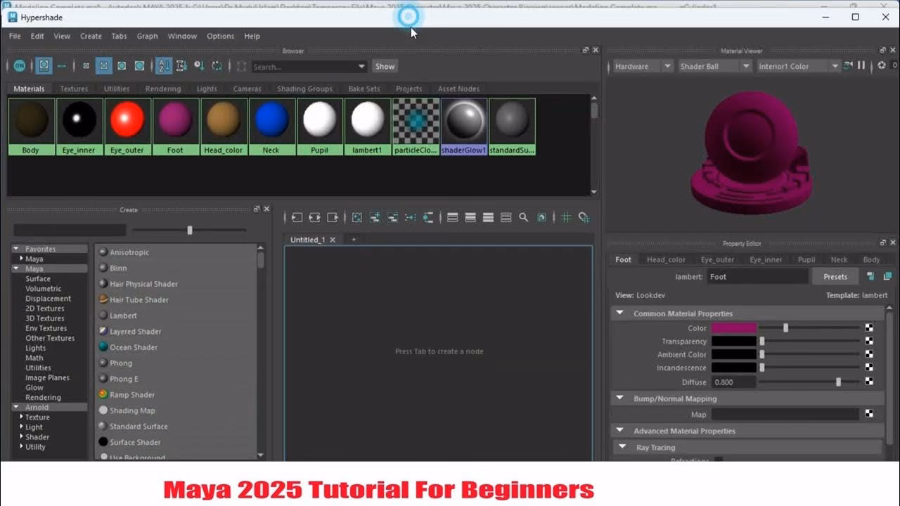 How do I remove all textures from an object in Maya?