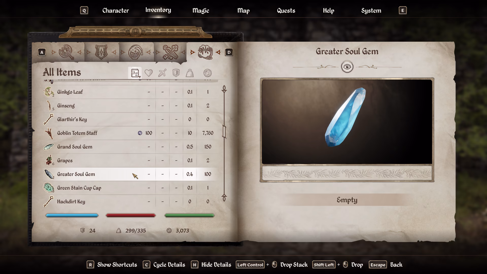 How do Giants fill a grand Soul Gem?