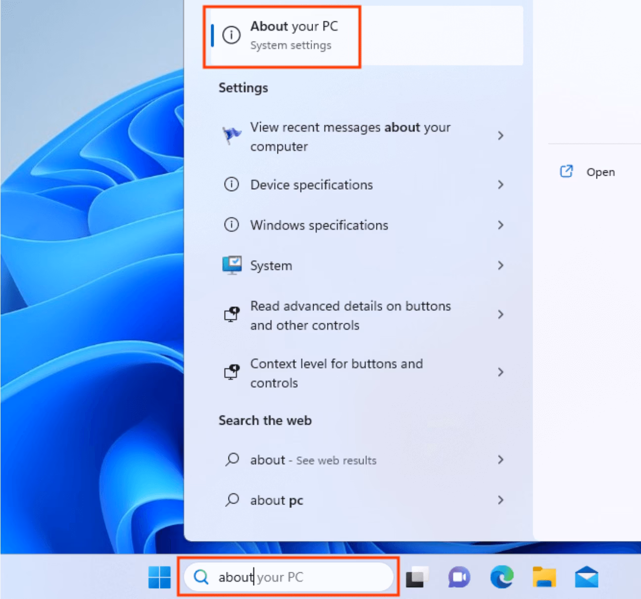 How do I Check my PC's specifications while running Windows 11?