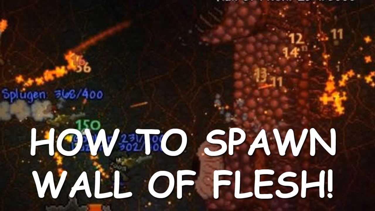 How do I summon wall of flesh?