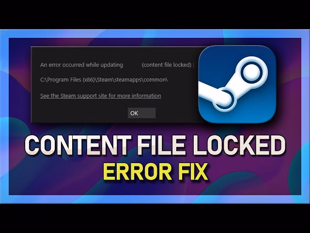 How to fix content file locked if access is not granted?