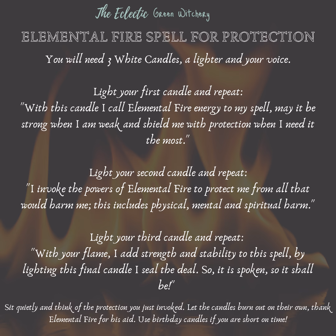 Can you use fire magic in a spell?