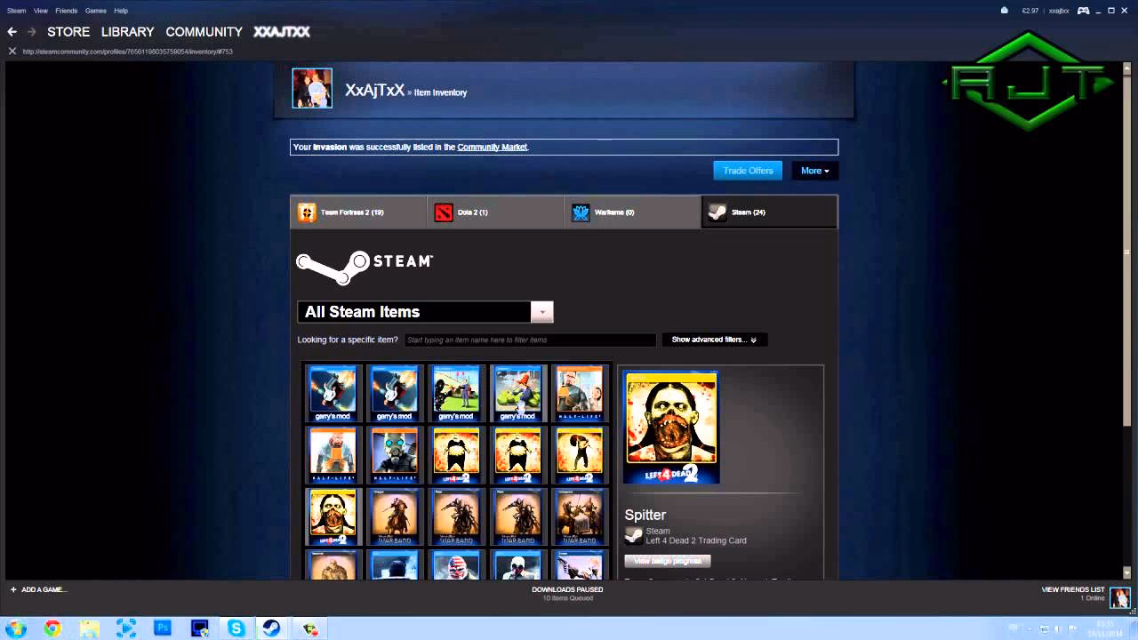 How do you get a Steam profile background?