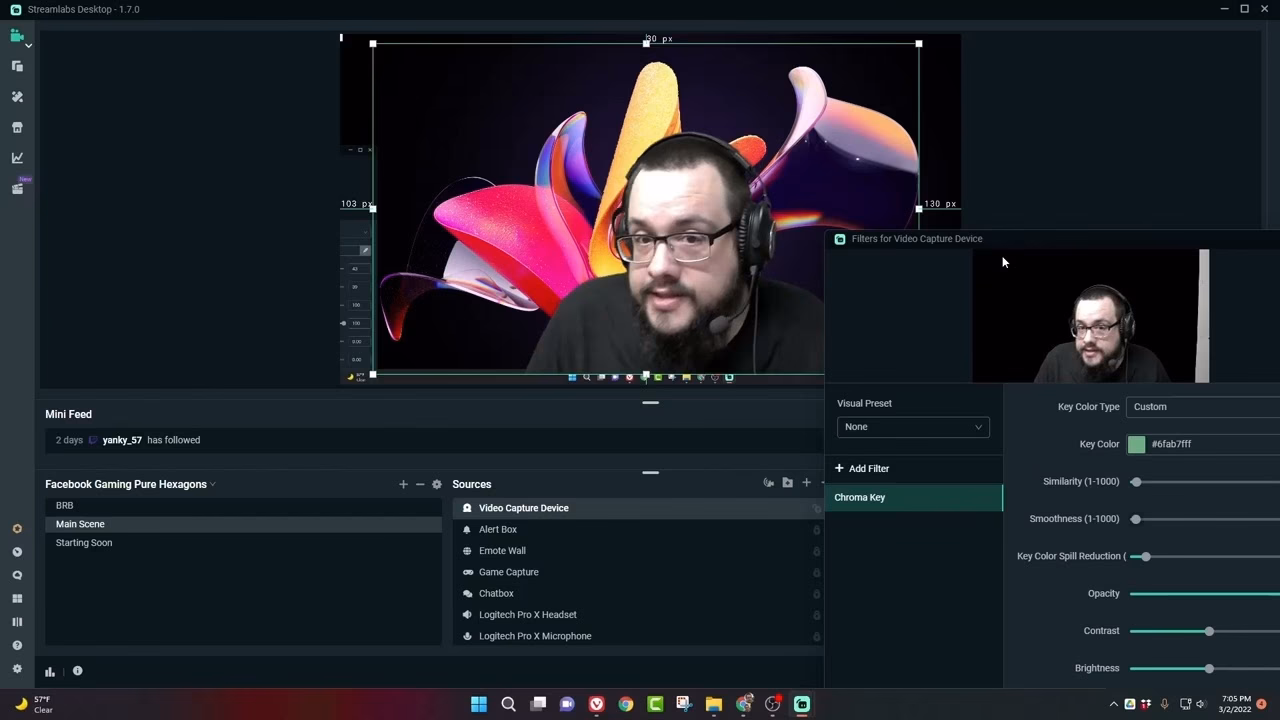How to use a green screen in OBS?