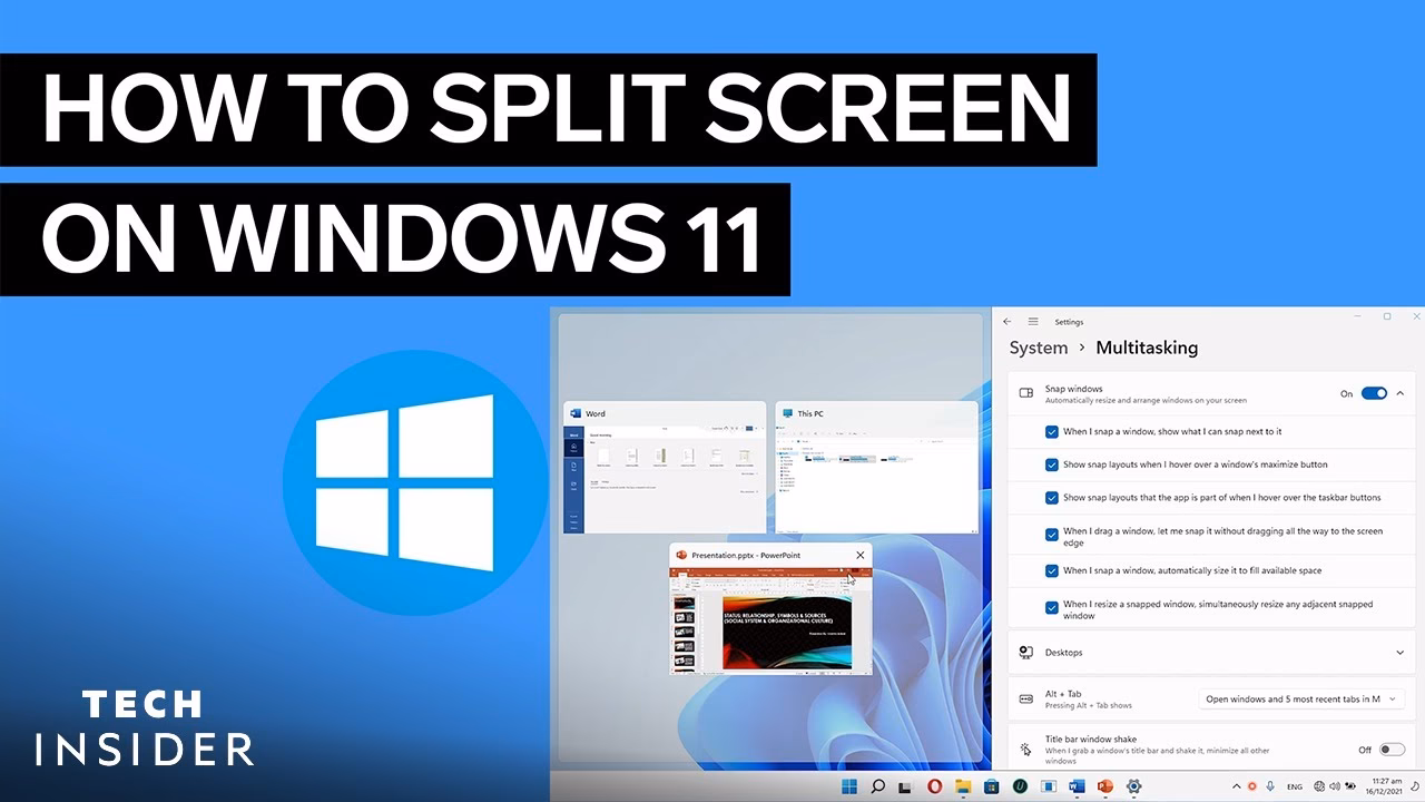 How to split screen in Windows 11?