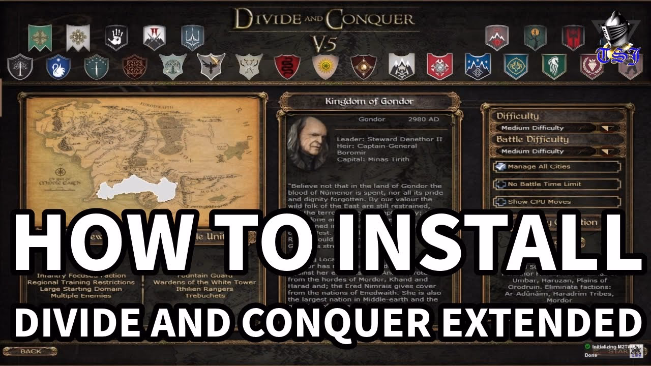 Do I need a MOD file if I've already installed Divide & Conquer?