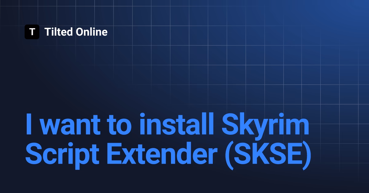 Does Skyrim have a script extender?
