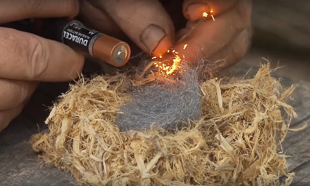 How do you start a fire without a match?