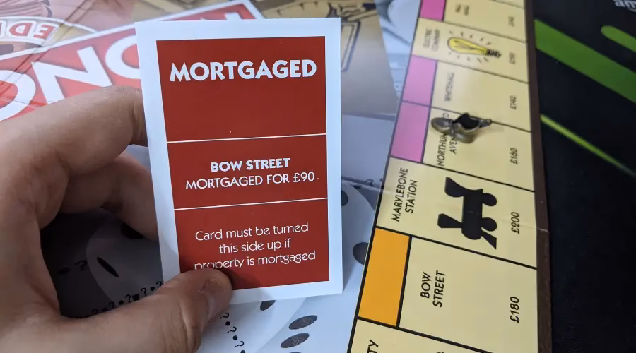 How do you mortgage a property in monopoly?