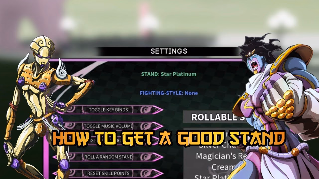 How do you get a stand in Heaven stand?