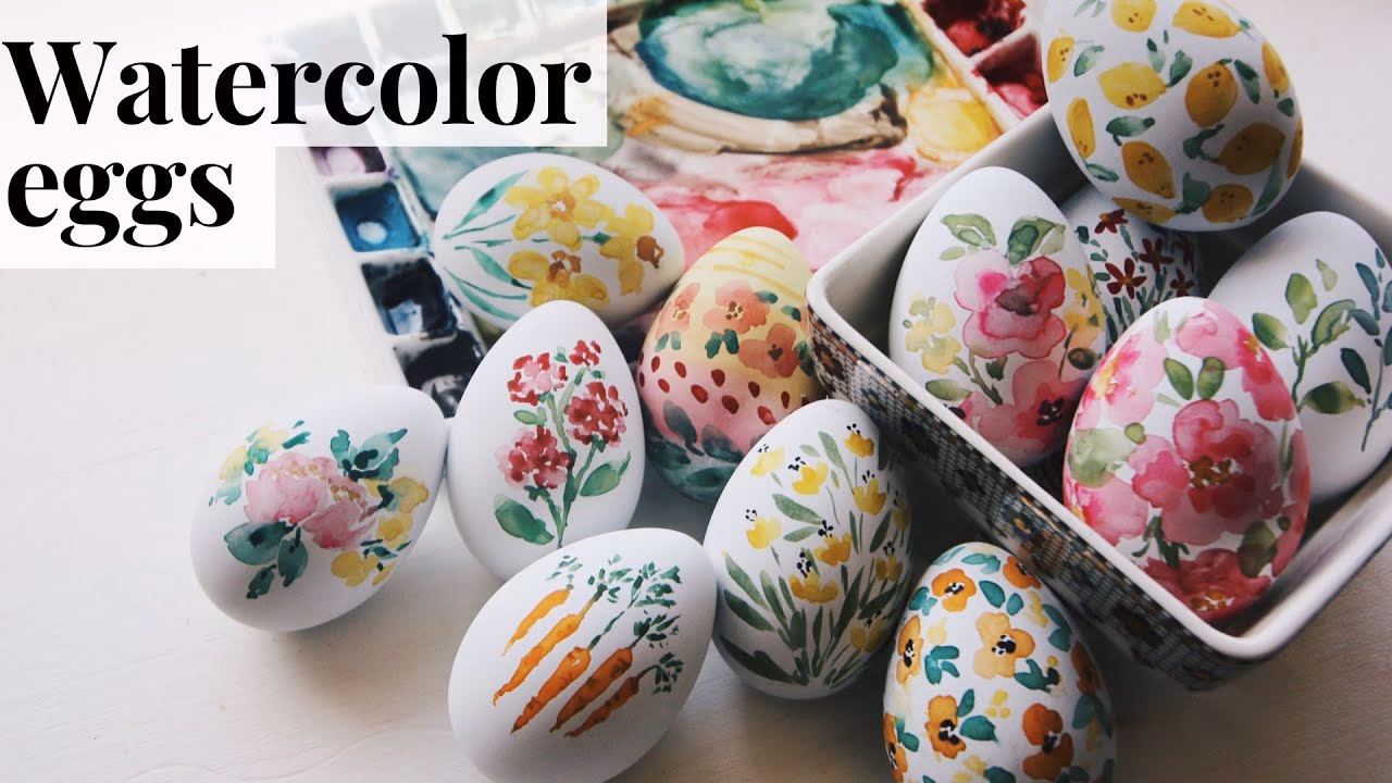 How do you paint Easter eggs without smudging?