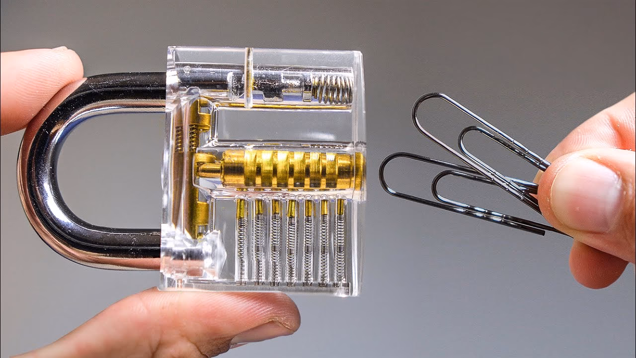How do you pick a lock without a key?