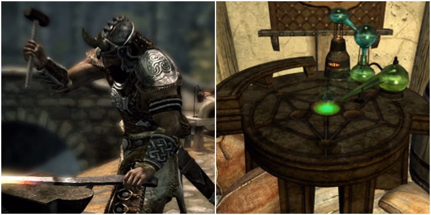 What can you do with items in Skyrim?