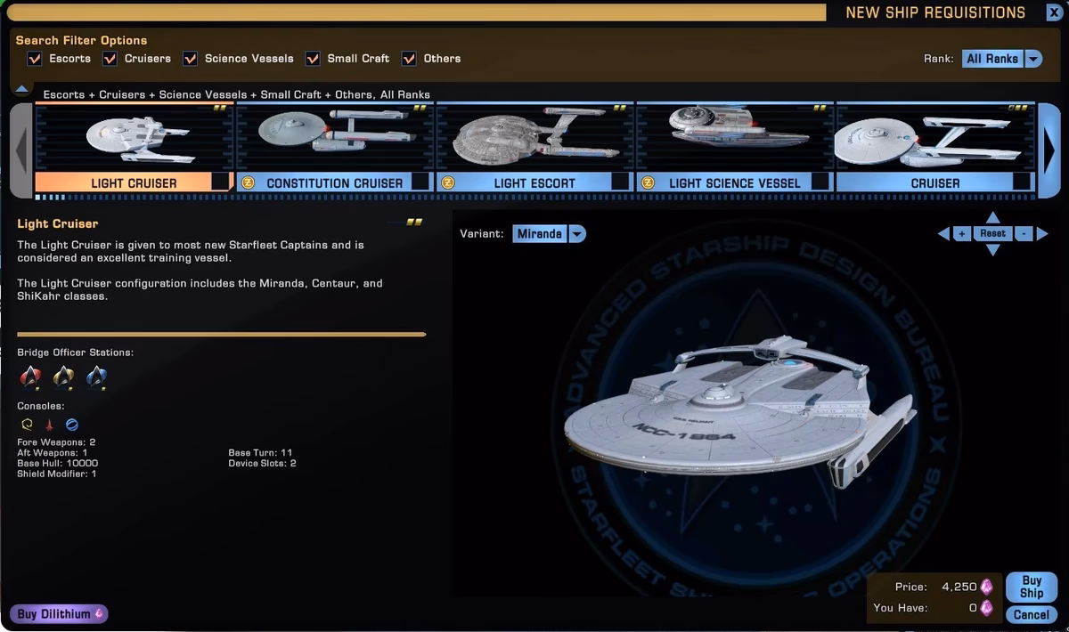 What is dilithium in Star Trek Online?