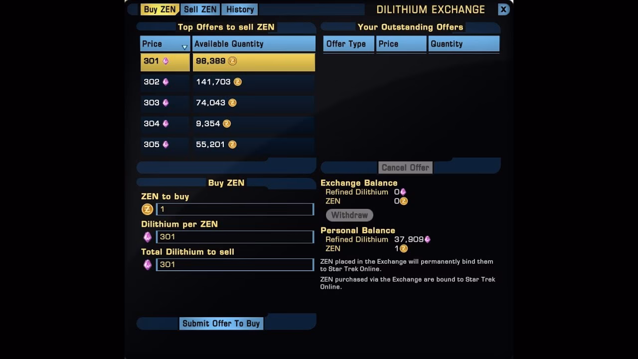 How much dilithium ore can a non-subscriber refine per day?