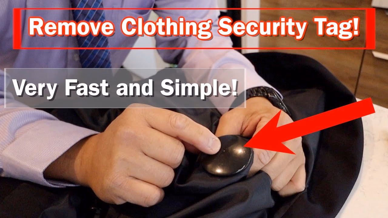 How do you remove security tags from a gift?