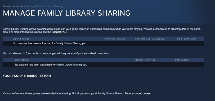 Can you share Steam games with friends and family?