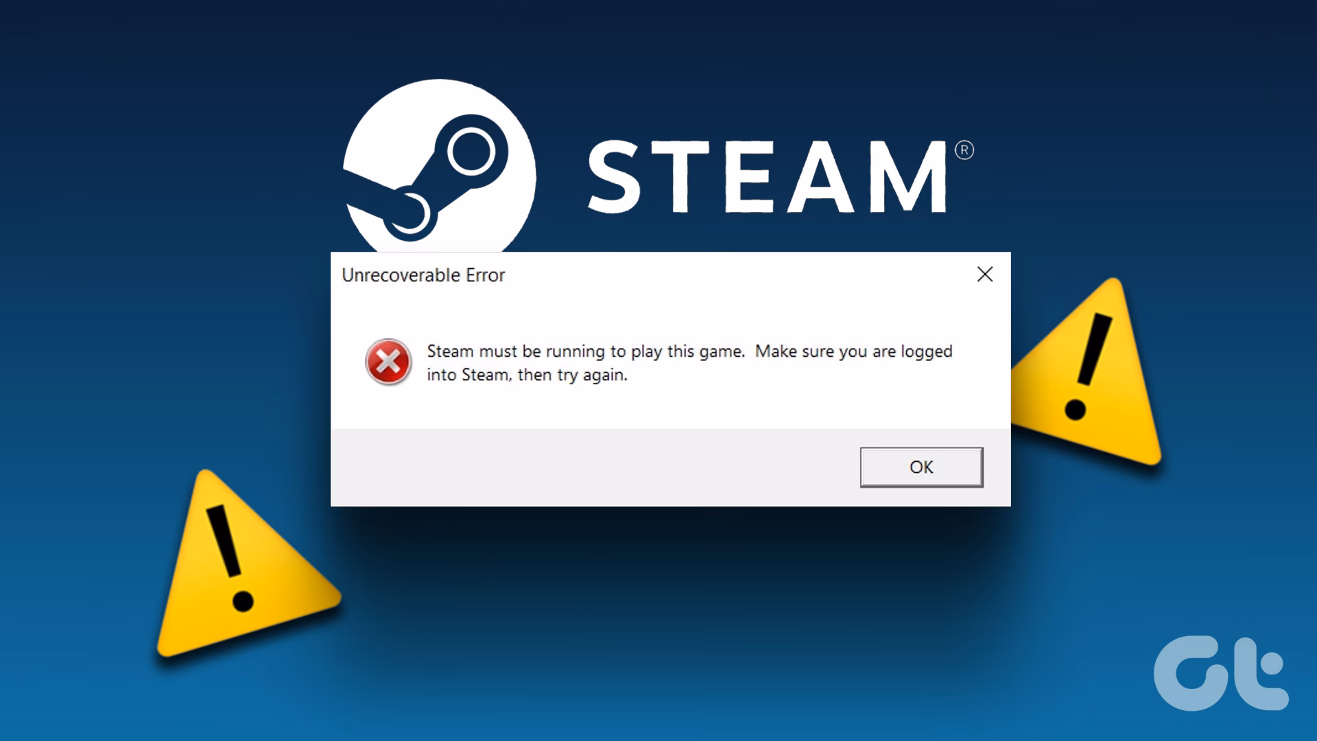 How do I fix a problem logging into my Steam account?