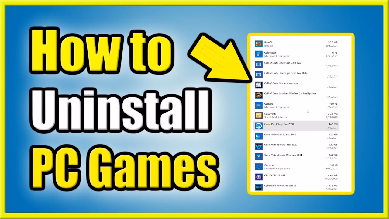 How to uninstall Microsoft Store games?