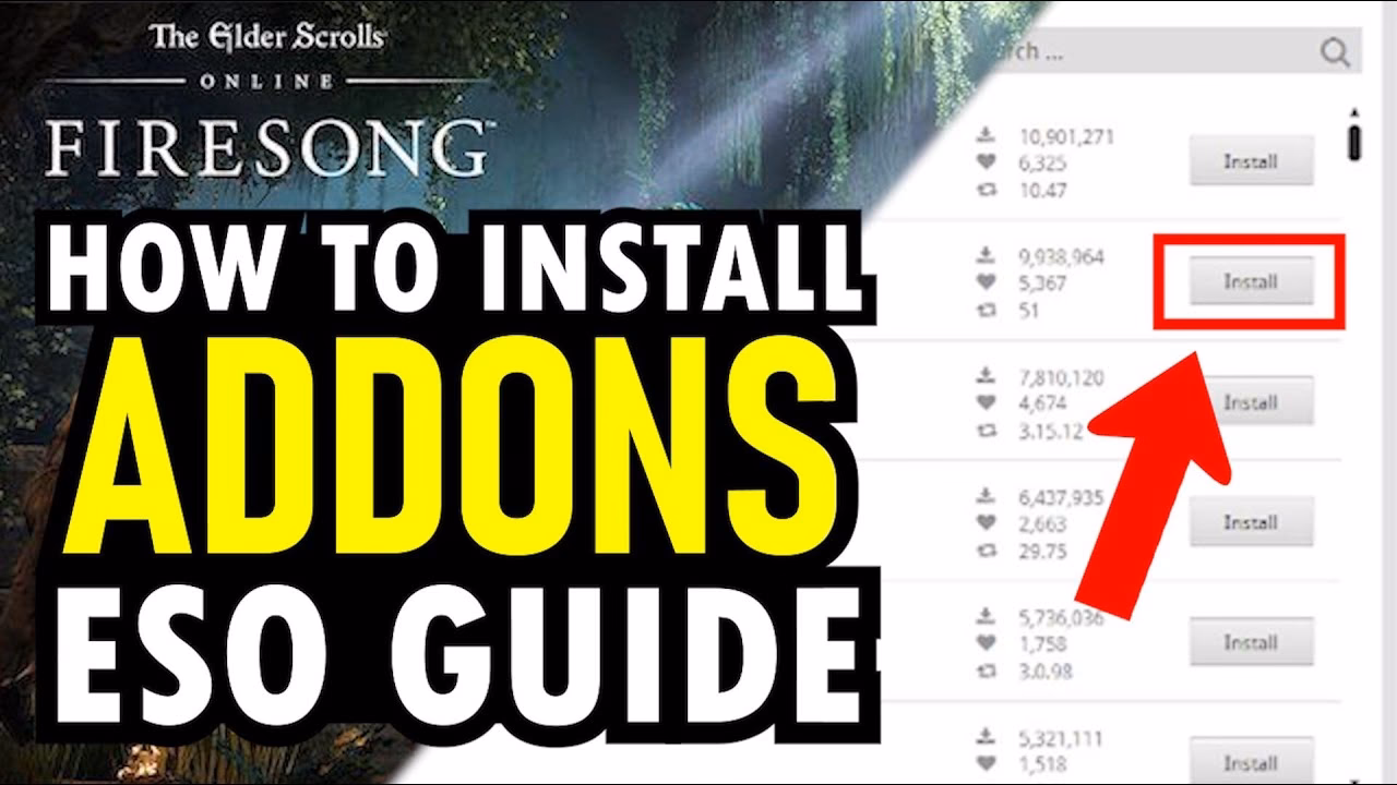 How do I install ESO addons?