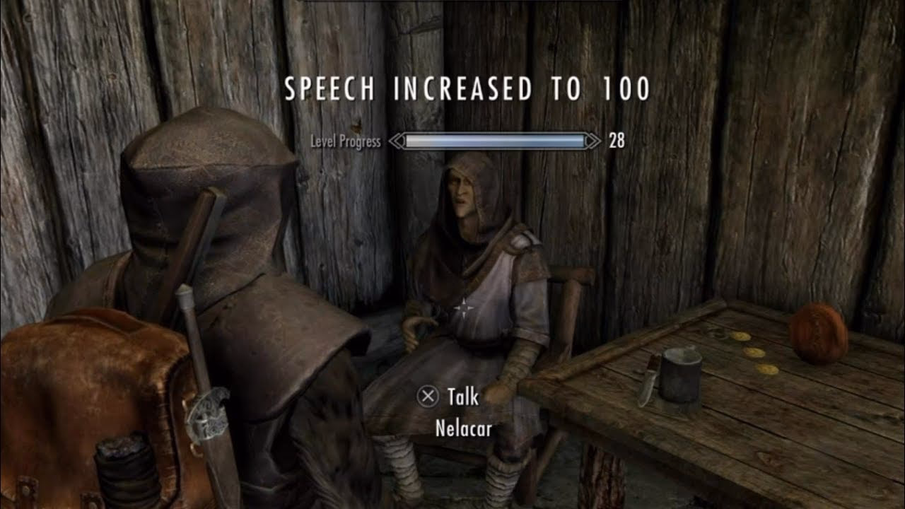 How do you level up speech in Skyrim?