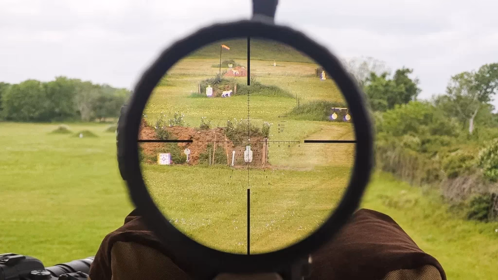 What is a riflescope with a rangefinding reticle?