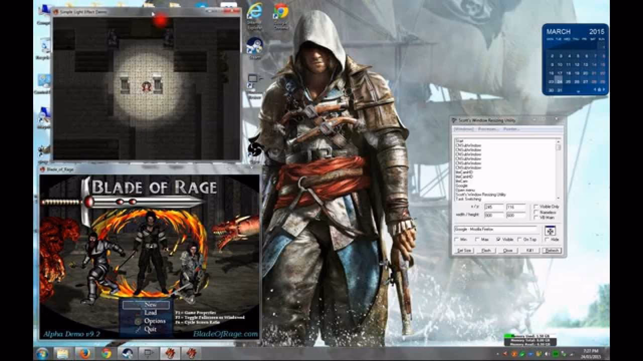How do I Recompose a game into a window?