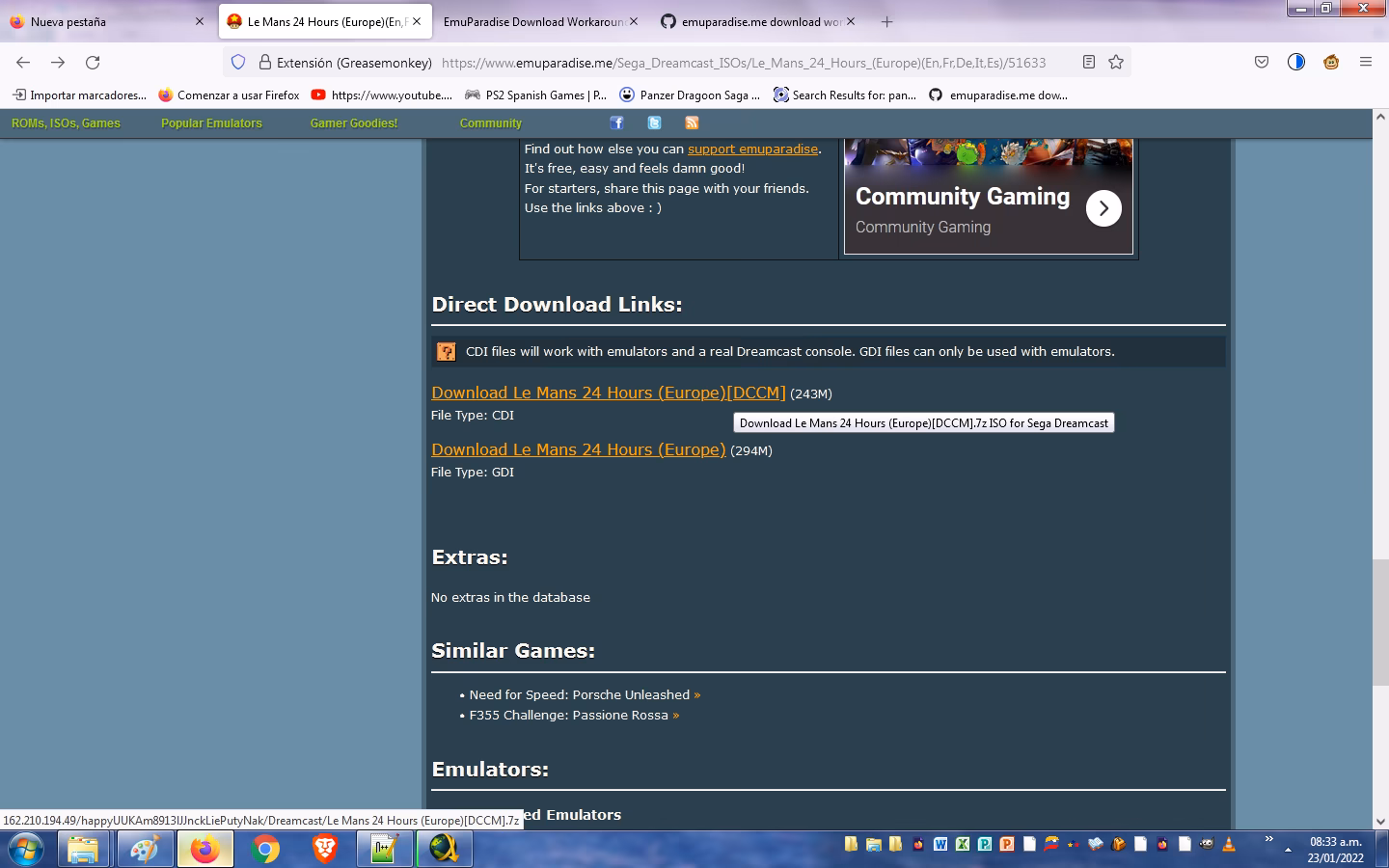 Is Emuparadise down?