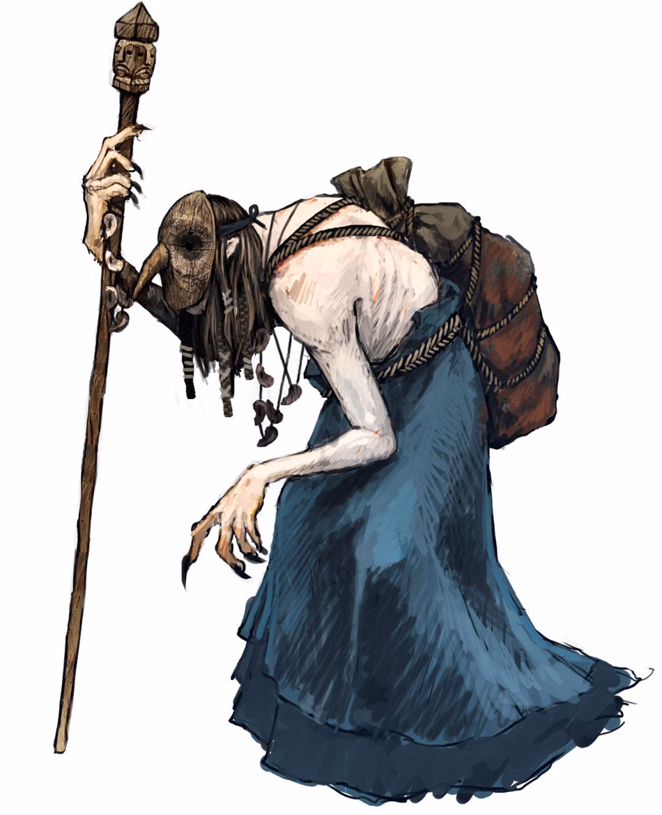 How did a hunchback transform into a beautiful woman?