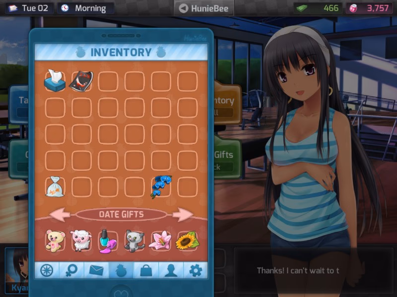 How do I assign data items to a girl in huniebee?