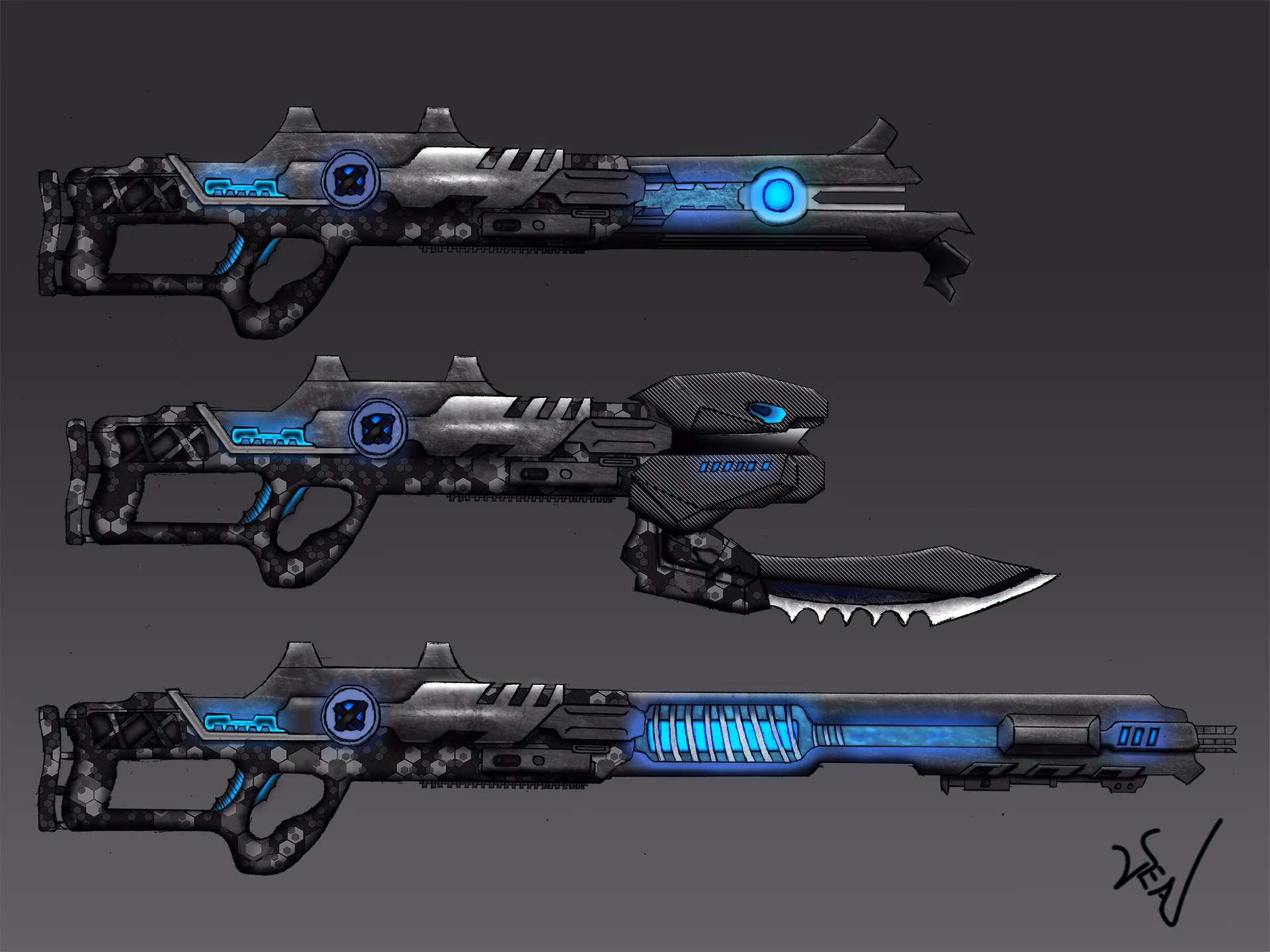 What is an example of a gun hybrid?