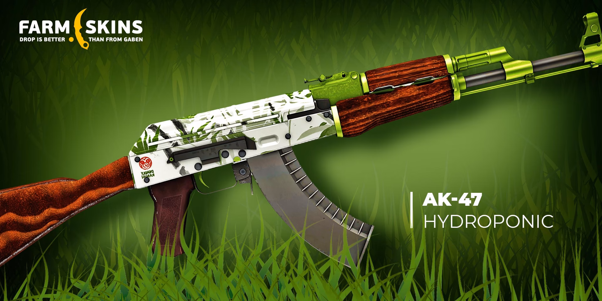 What is the float value of AK-47 hydroponic skin?