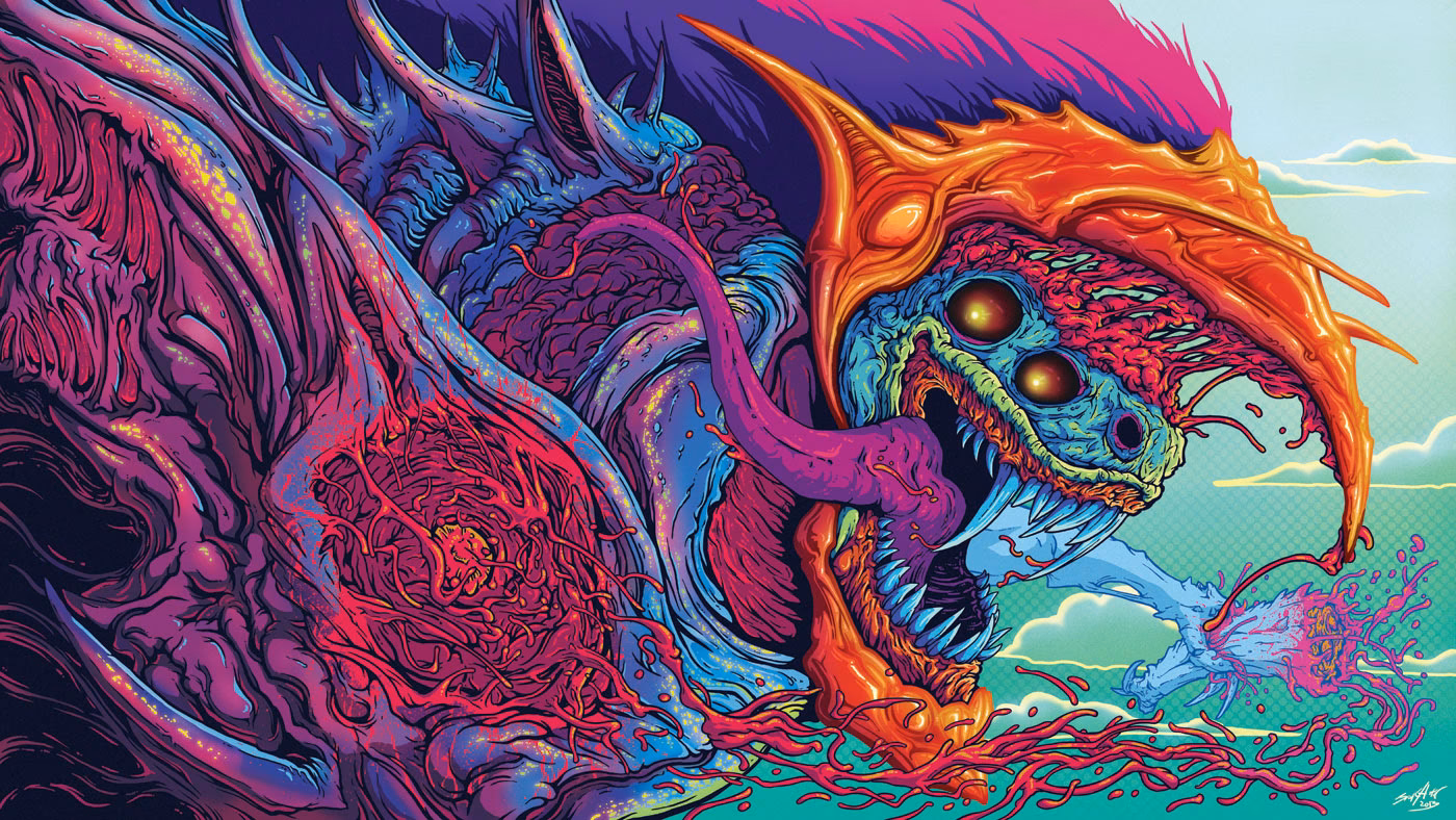 Is Hyper Beast a battle scarred AWP?