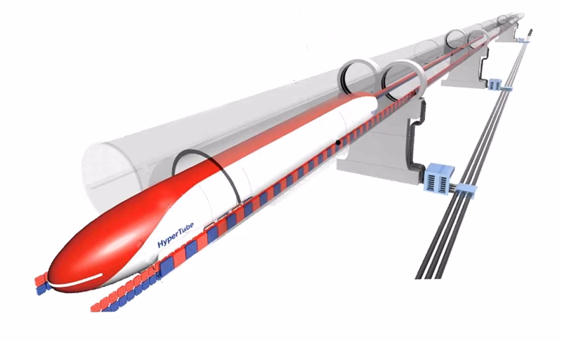 How does Hypertube float a train?