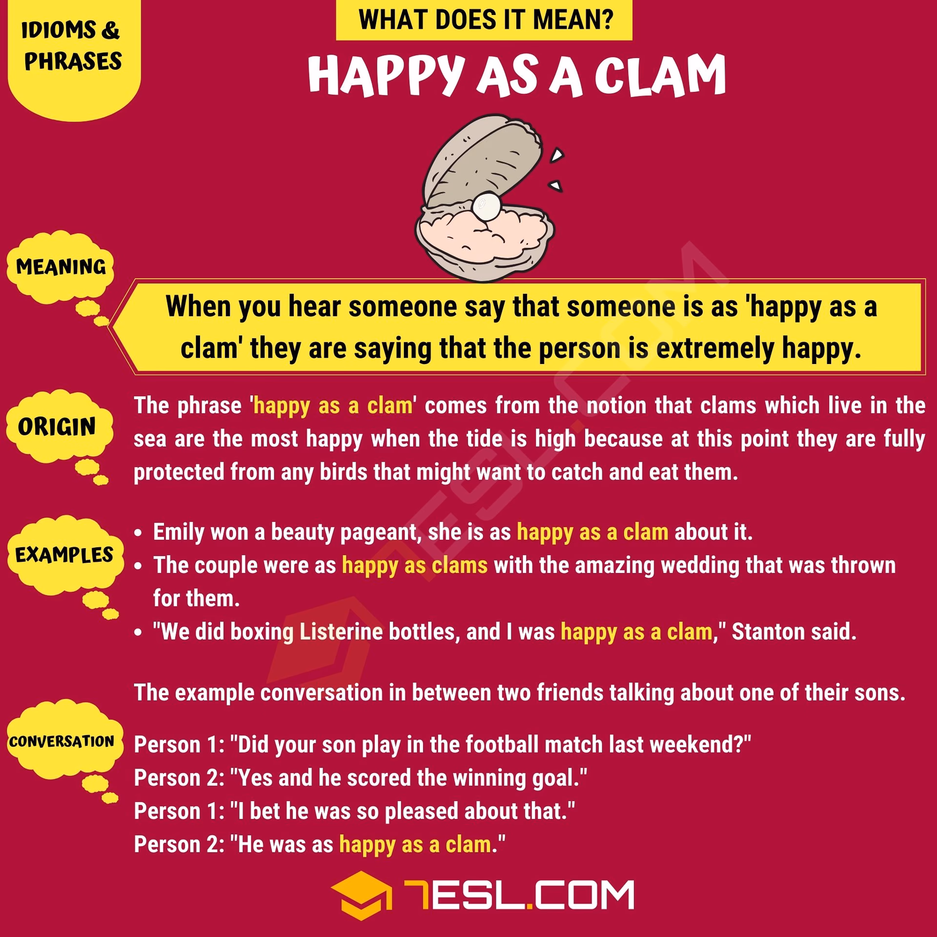 What does I am happy for you mean?