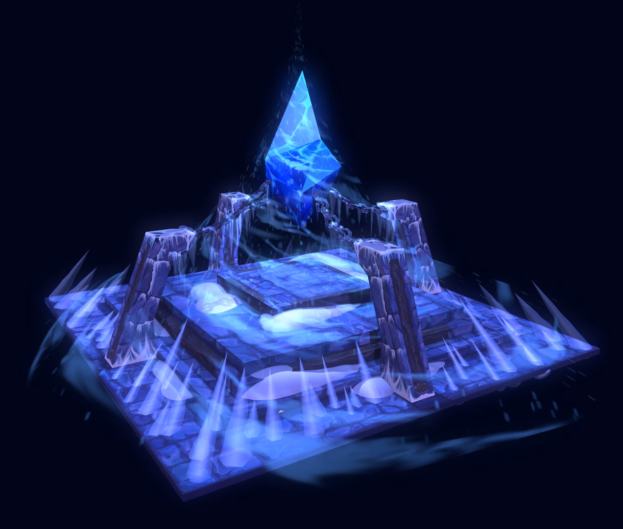 Where is Hebra's ice shrine?